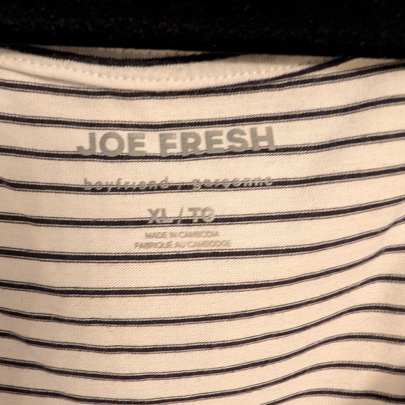 Joe Fresh Black and White Striped Tank Top - Picture 2 of 2